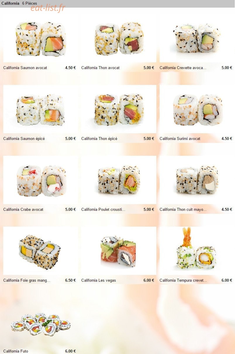 Yoshi-sushi — carte page 11