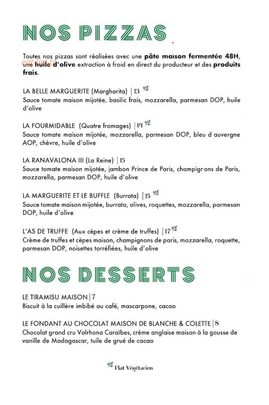 Blanche et Colette — carte page 2