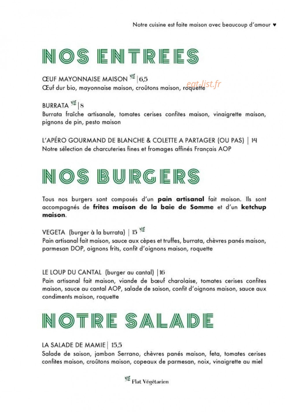 Blanche et Colette — carte page 1