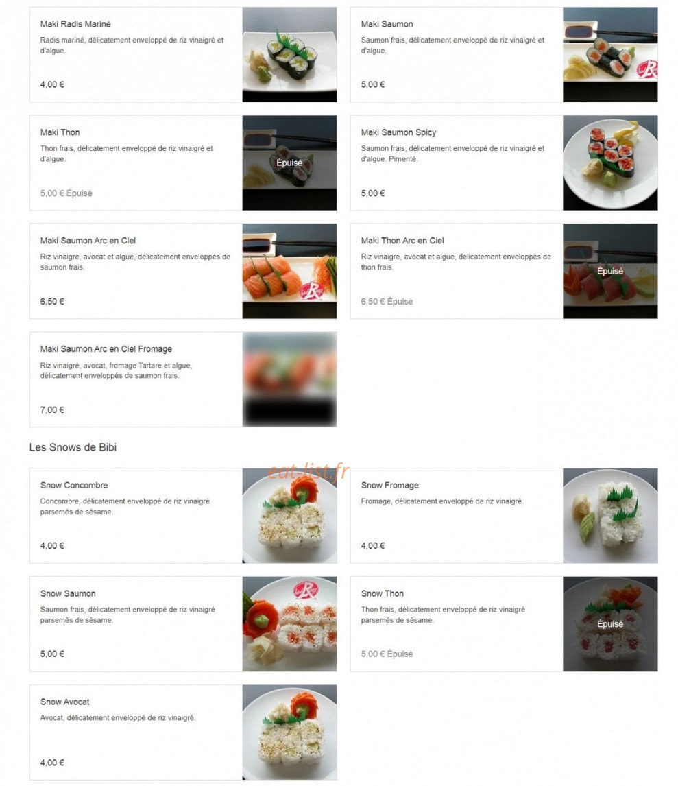 Chez Bibi — carte page 6