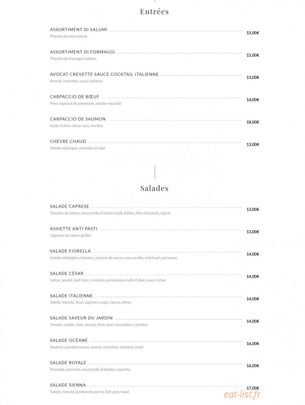 Fiorella — carte page 1