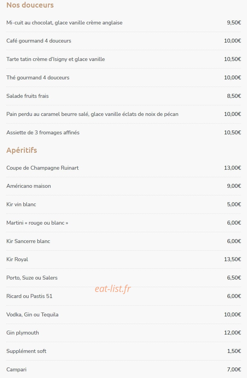L'Aloyau — carte page 4