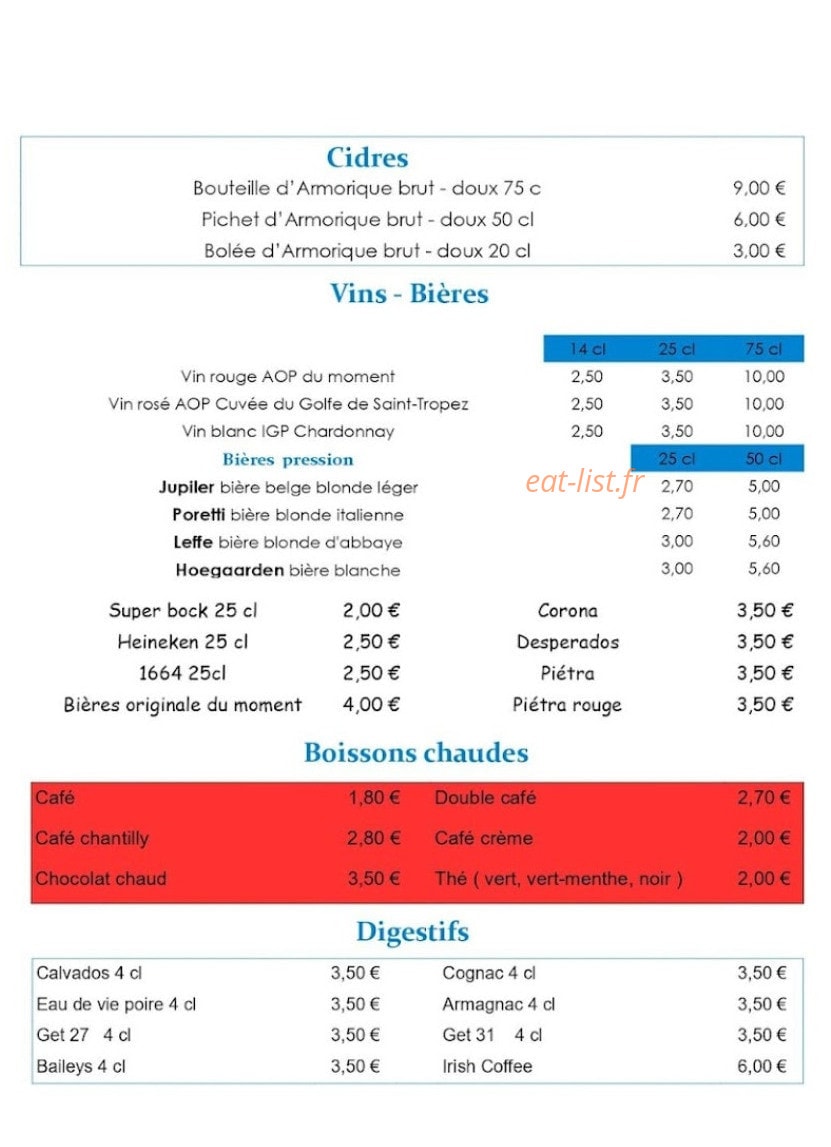 La Bigouden — carte page 4