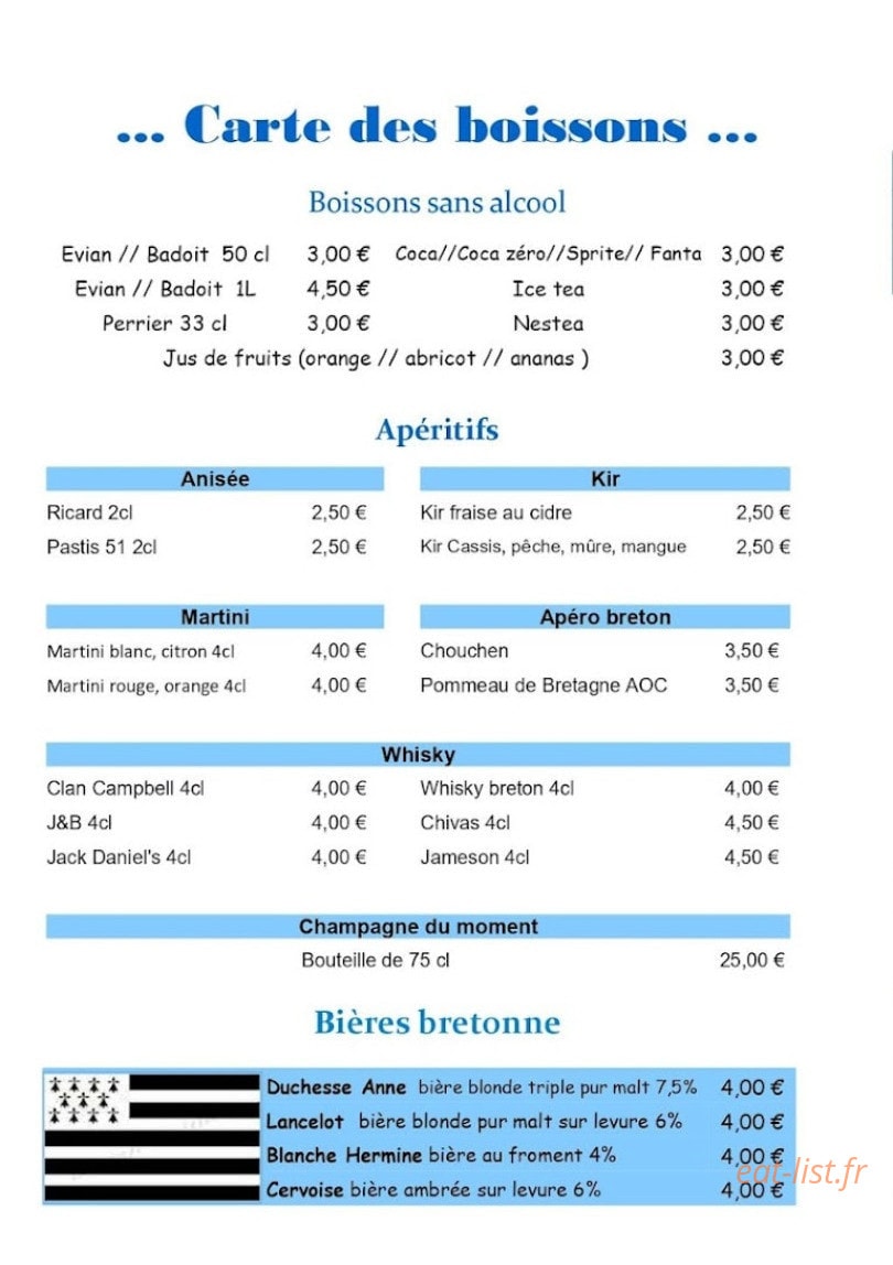 La Bigouden — carte page 3