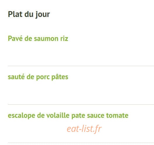 Le Gourmet — carte page 8