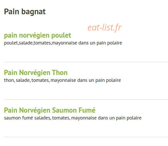 Le Gourmet — carte page 7