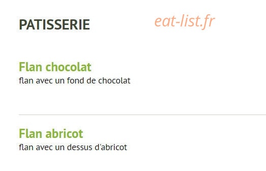 Le Gourmet — carte page 12