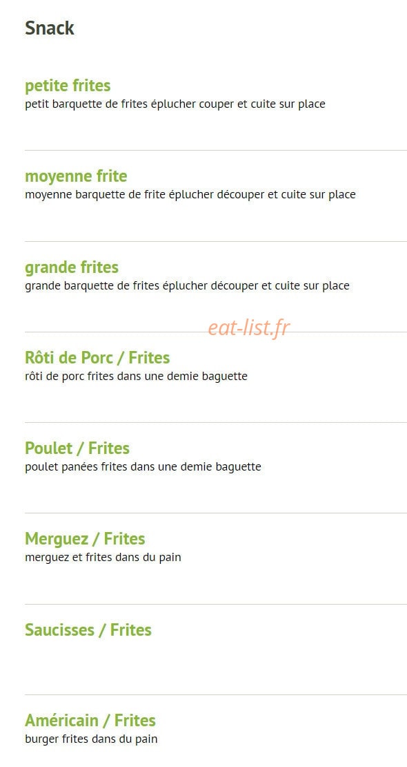 Le Gourmet — carte page 13