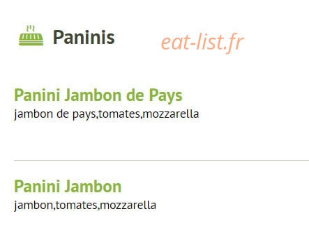 Le Gourmet — carte page 6