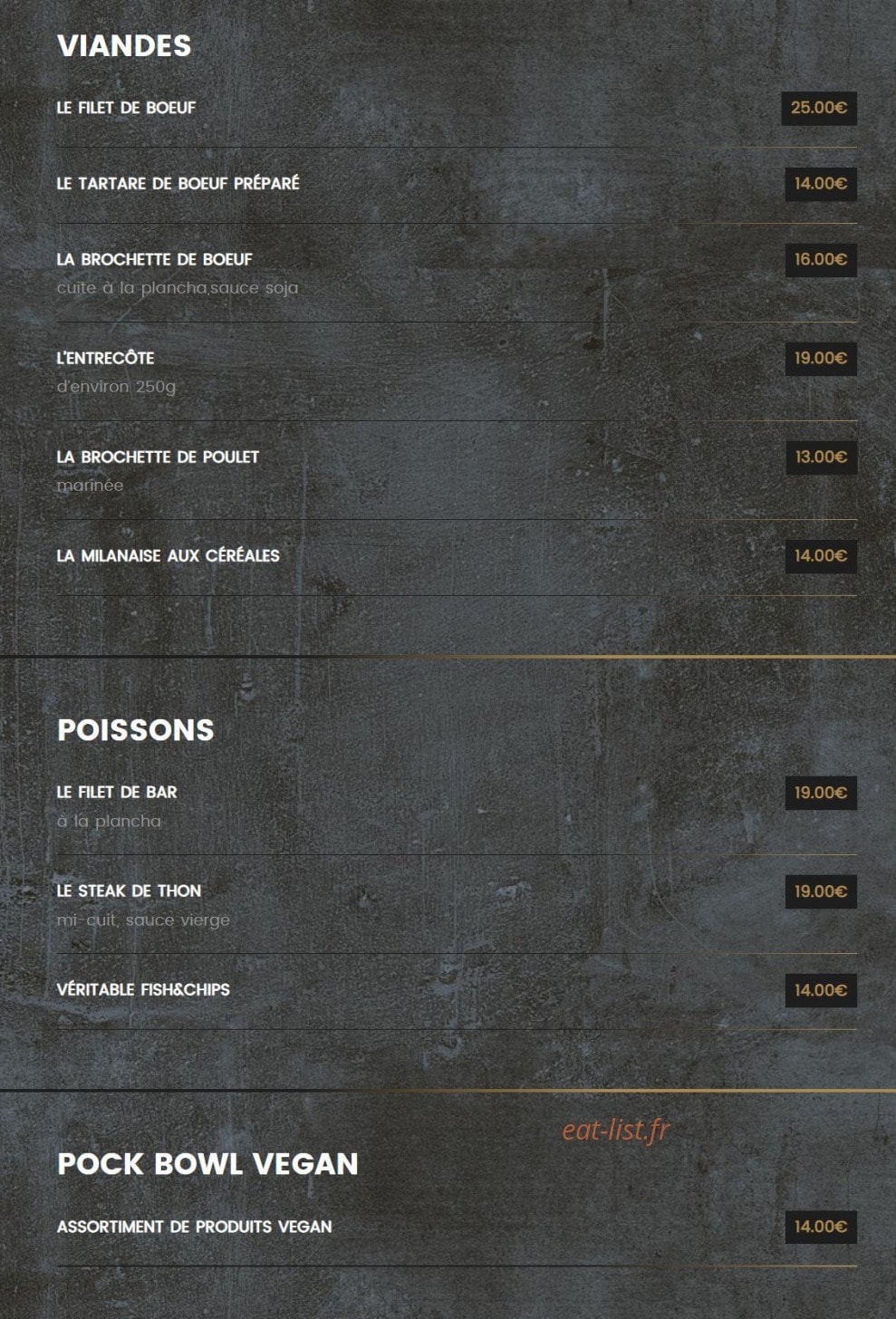 Le Notre Dame Cafe — carte page 2