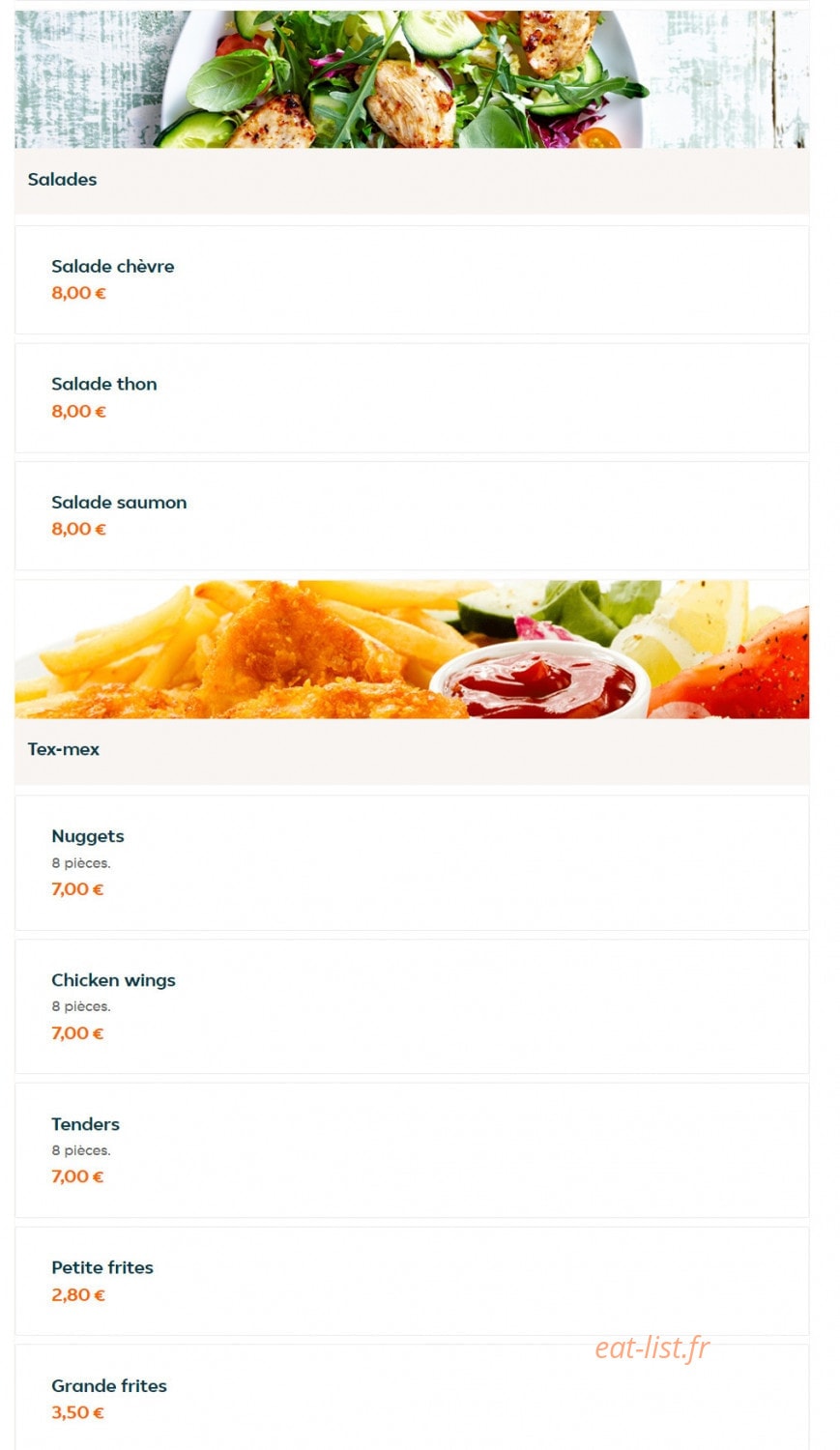 Burger Time — carte page 10