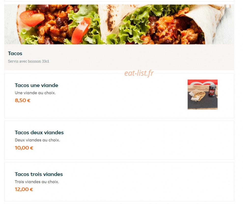Burger Time — carte page 6