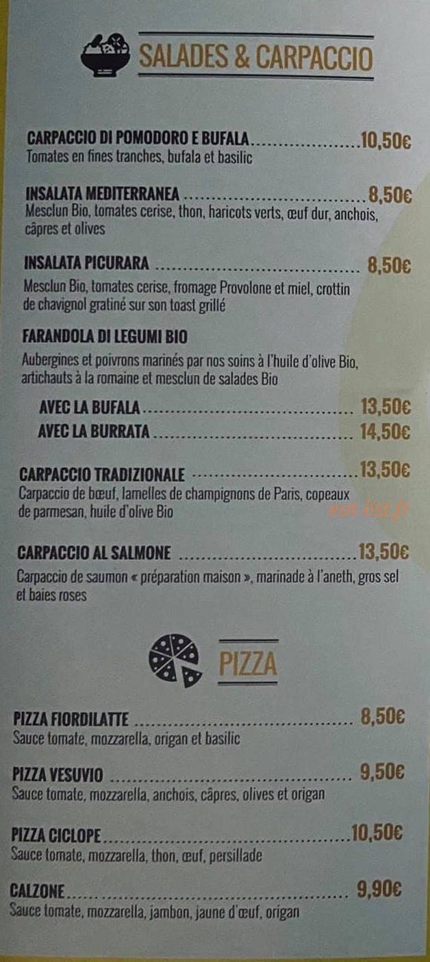 Caffé Shop — carte page 2