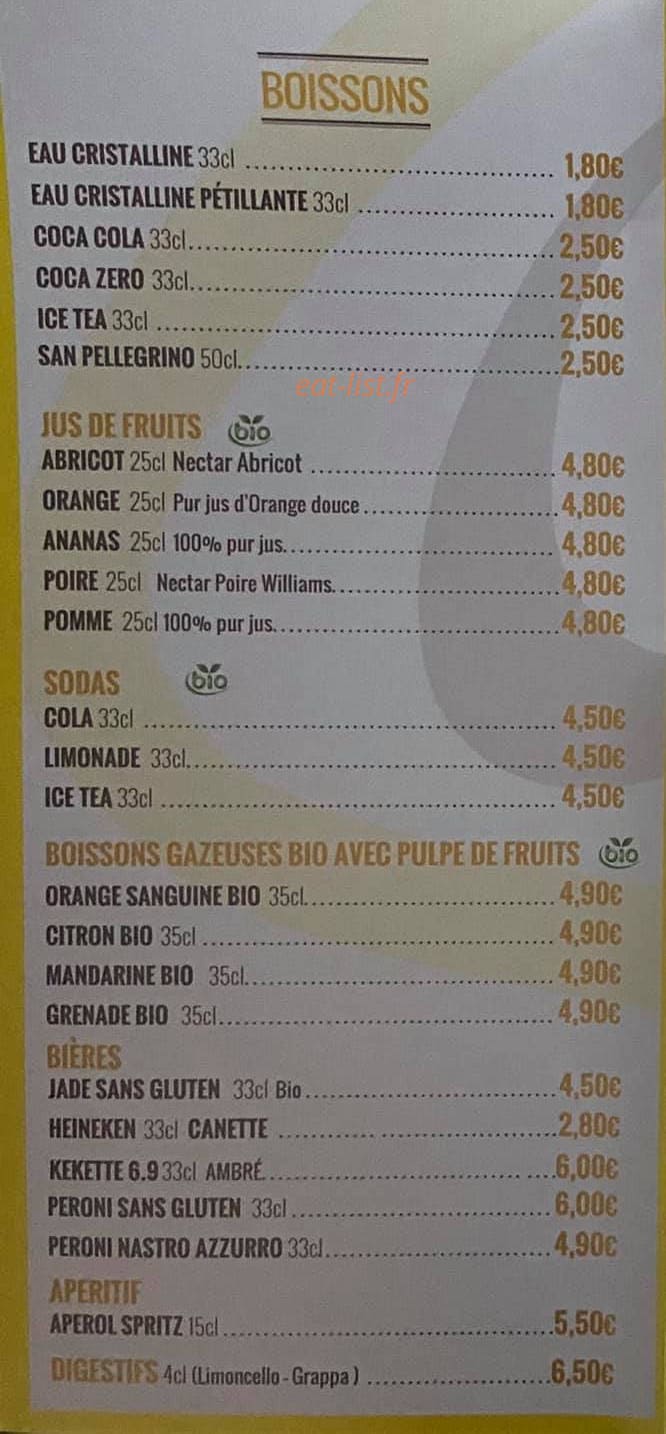 Caffé Shop — carte page 5