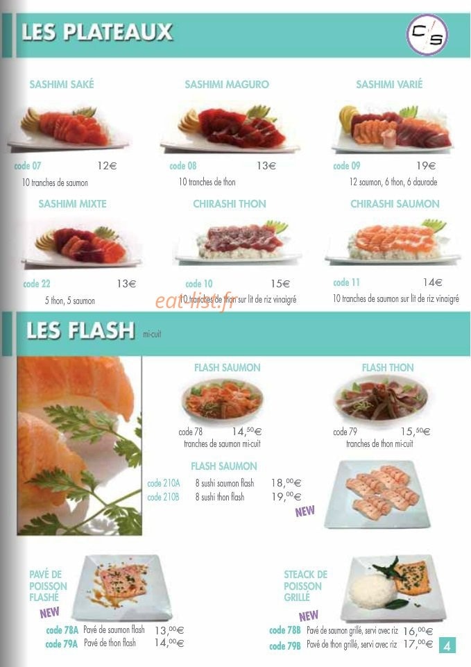 Ciné Sushi — carte page 5