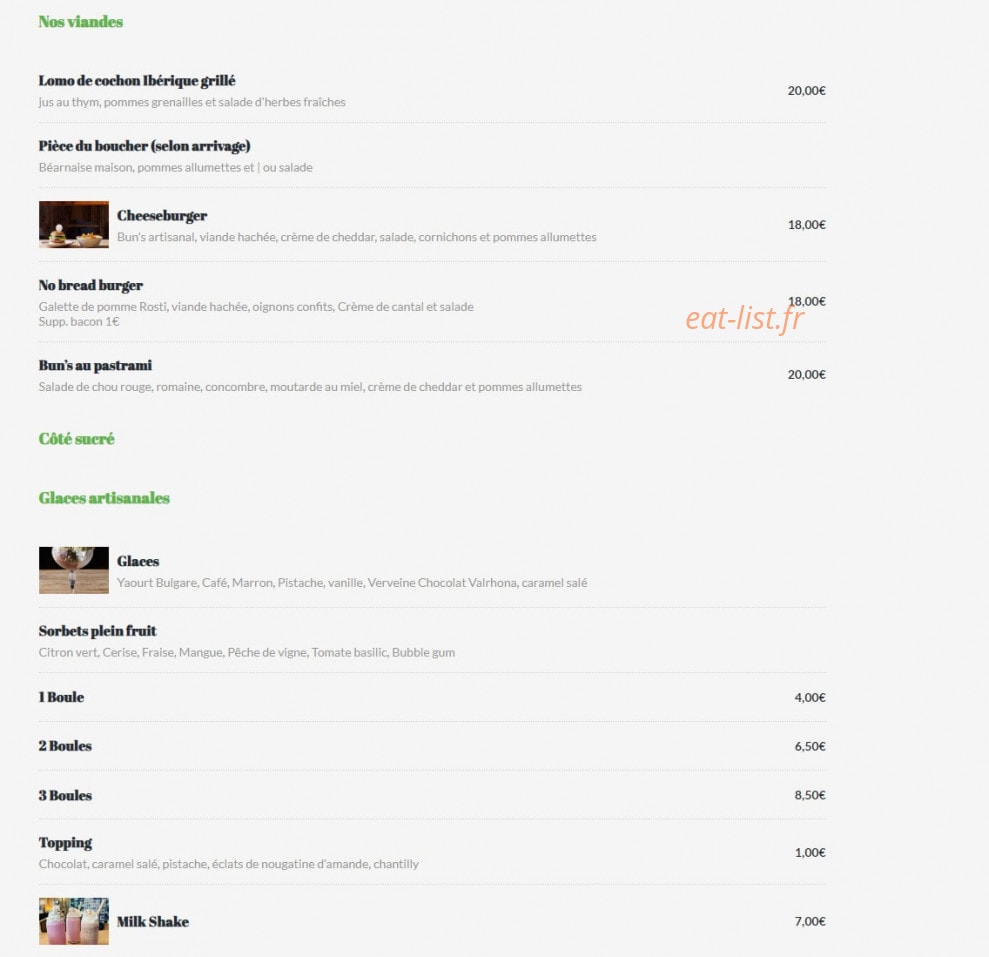 La Cabane — carte page 3