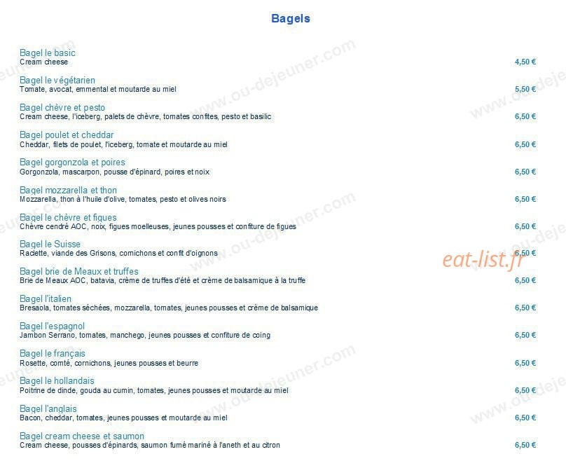 La Fromagette — carte page 1