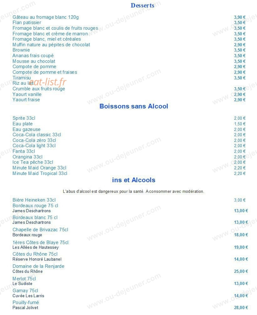 La Fromagette — carte page 10
