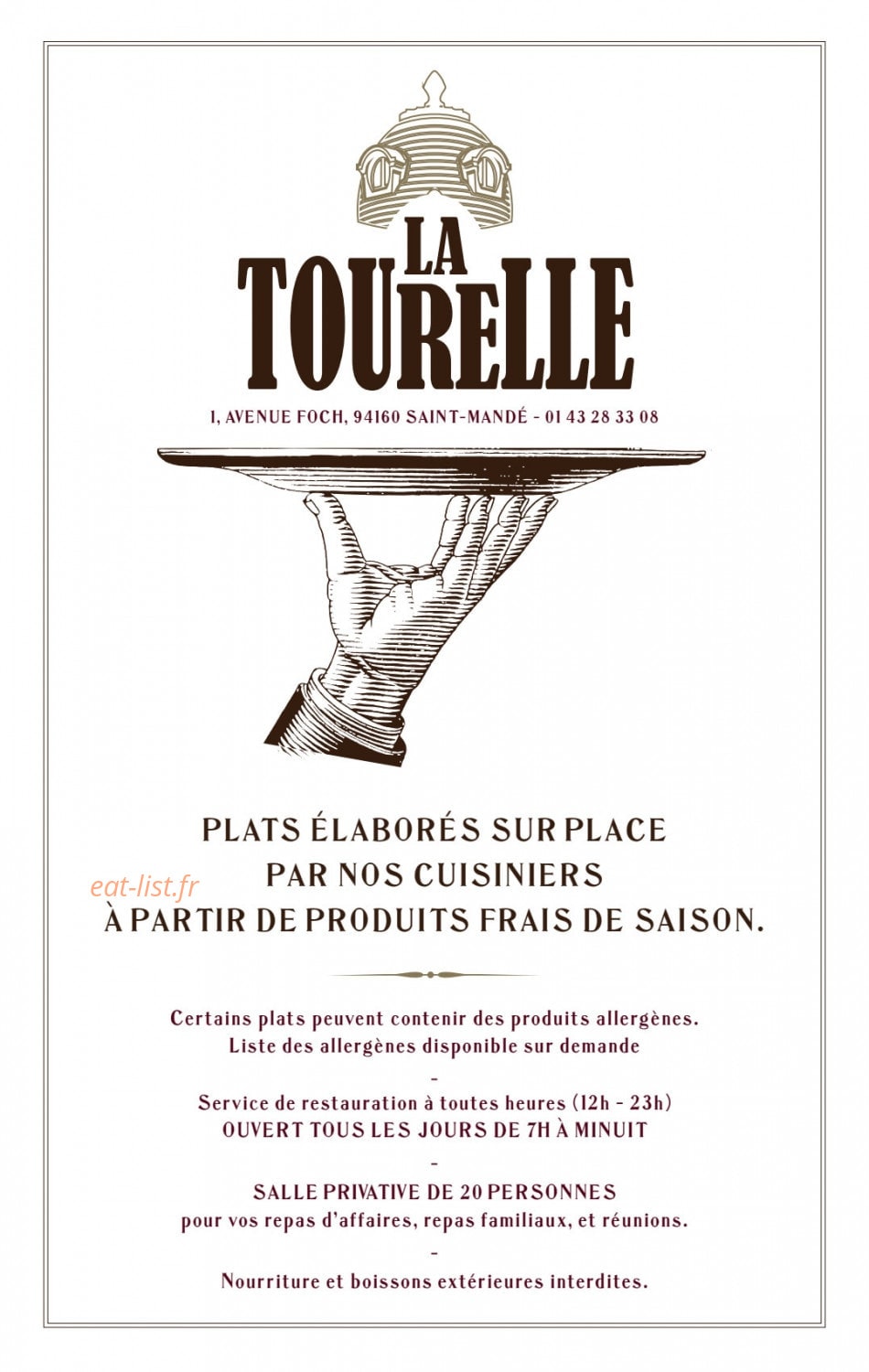La tourelle — carte page 1