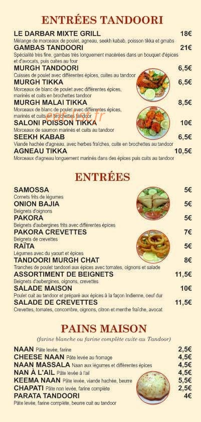 Le Darbar — carte page 2