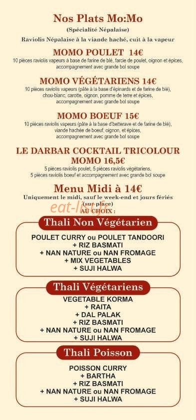 Le Darbar — carte page 5