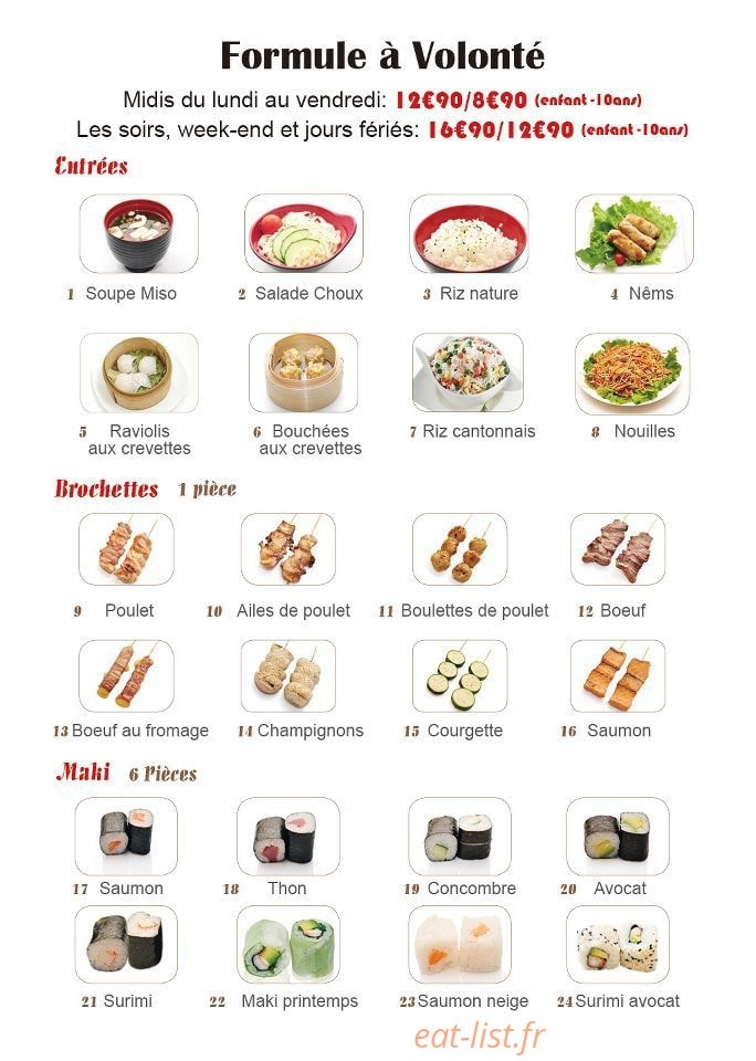 Sushi 123 — carte page 12