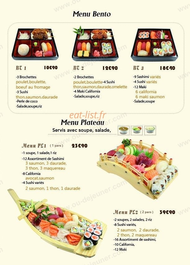 Sushi 123 — carte page 11