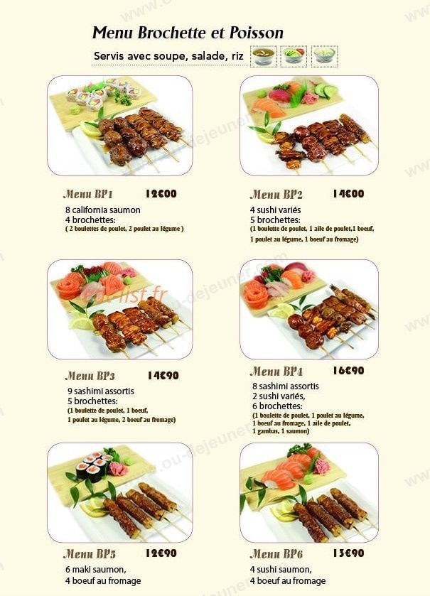 Sushi 123 — carte page 6