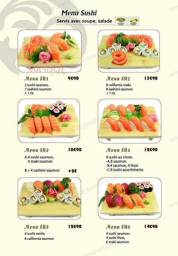 Sushi 123 — carte page 4