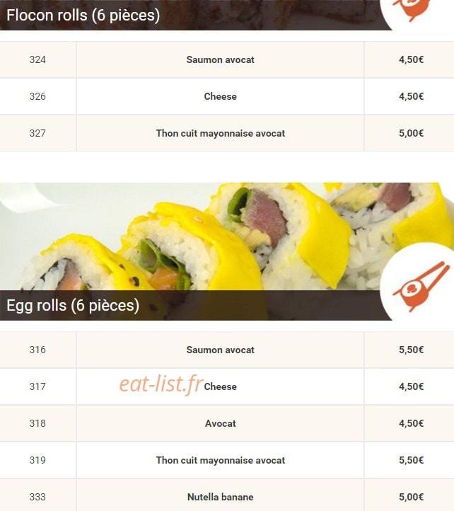 Allo Sushi — carte page 11