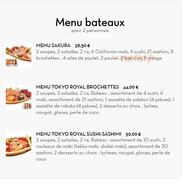 Bo Sushi — carte page 13