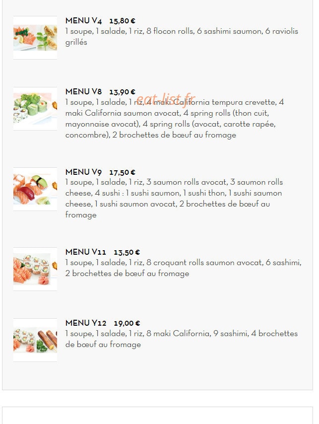 Bo Sushi — carte page 11