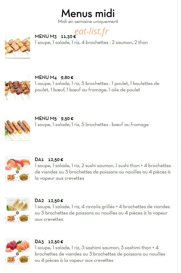 Bo Sushi — carte page 4