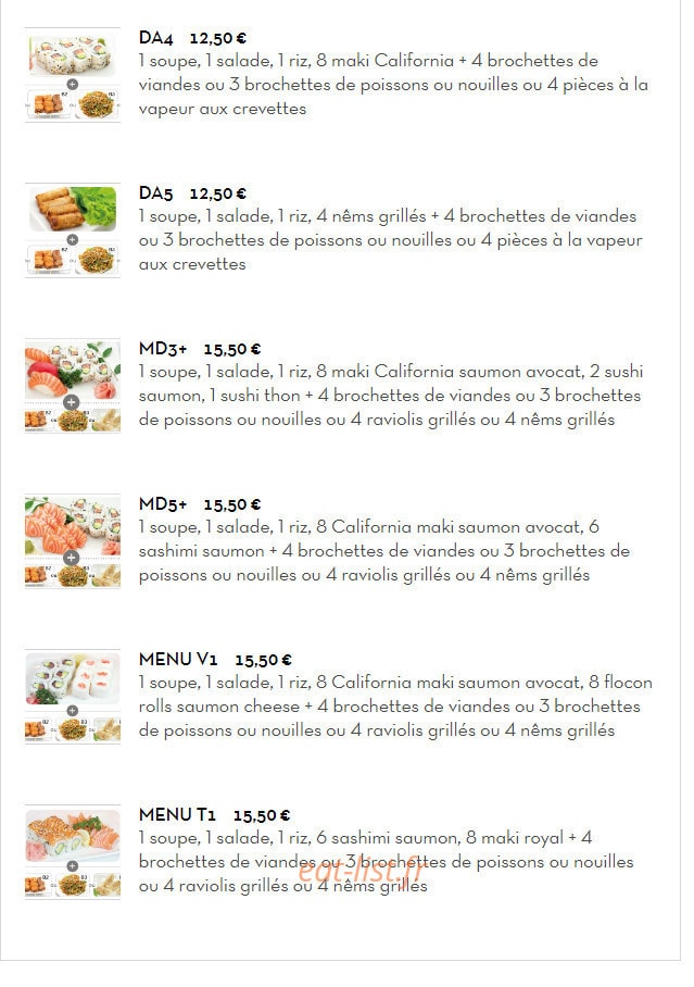 Bo Sushi — carte page 5