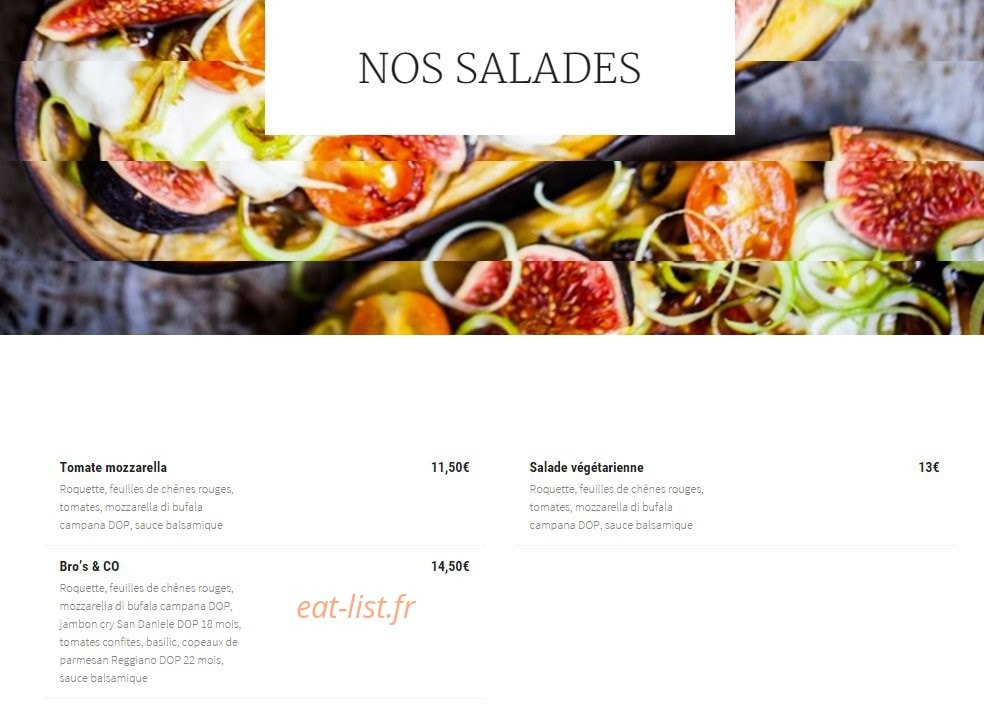 Bro's and co — carte page 4
