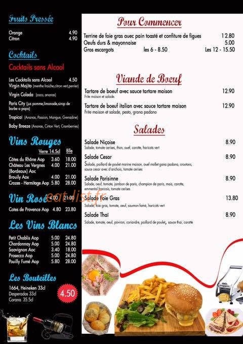 Burger parisien — carte page 3