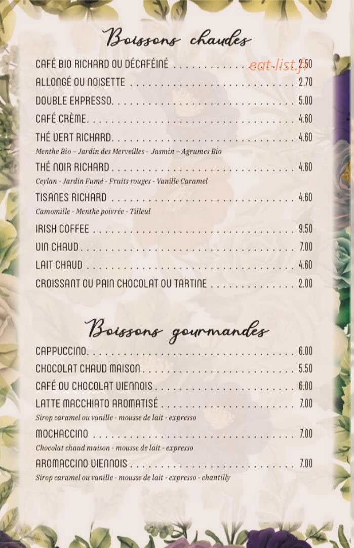 Café Pauly — carte page 5