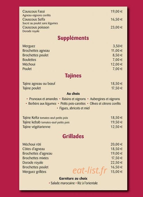 Chez Abda — carte page 3