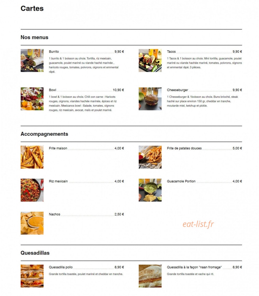 Chicanos Factory — carte page 1
