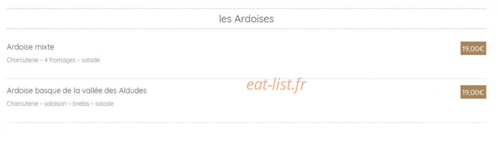 L'Ardoise — carte page 2