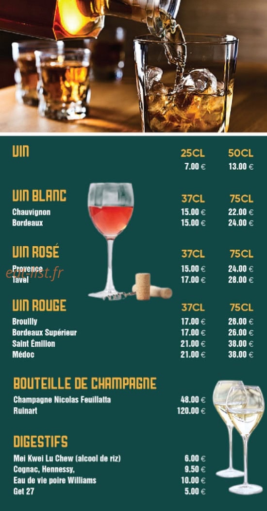 La Saïgonnaise — carte page 6