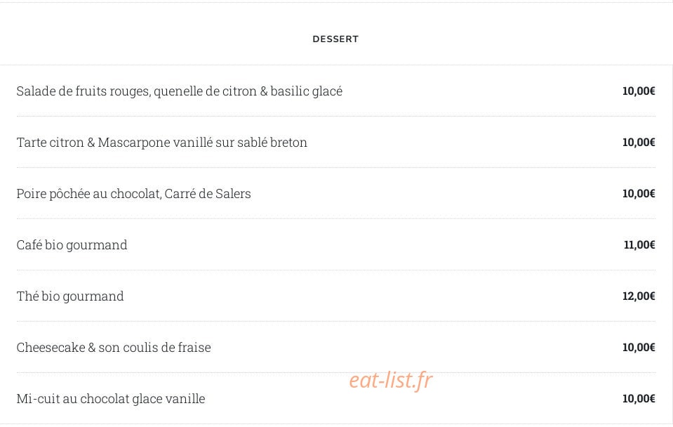 Le comptoir de Jean — carte page 3