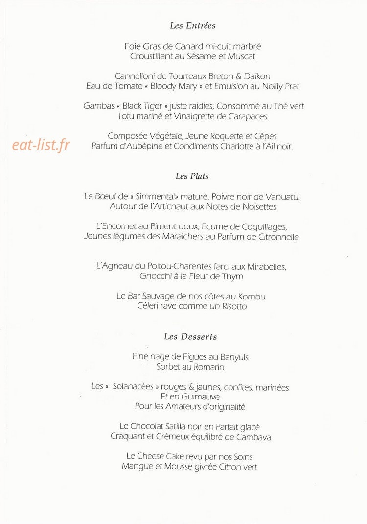 Les Magnolias — carte page 1