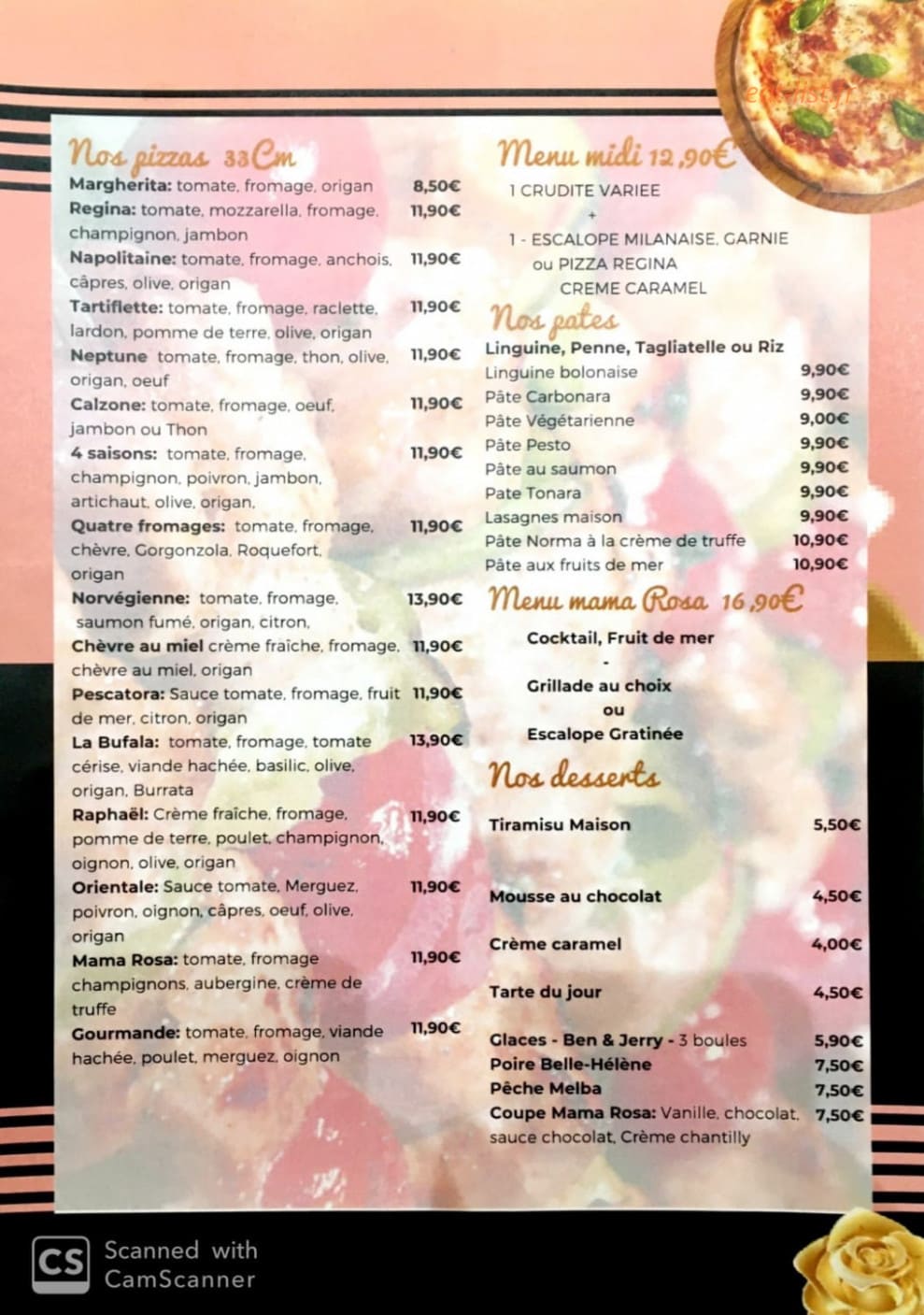 Mama Rosa — carte page 3