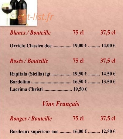 Pizza Vivaldi — carte page 19