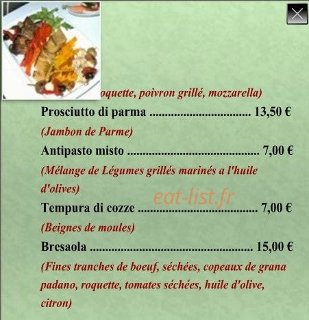 Pizza Vivaldi — carte page 2