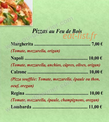 Pizza Vivaldi — carte page 11