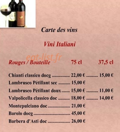 Pizza Vivaldi — carte page 18