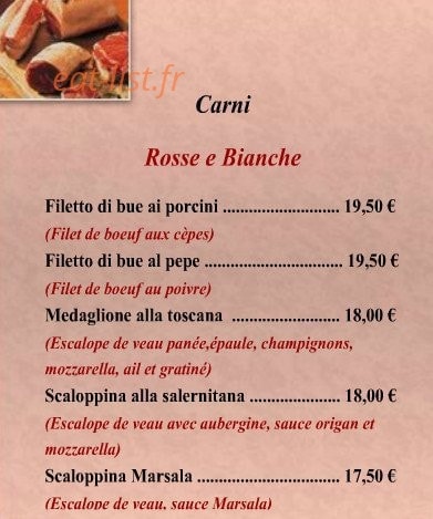 Pizza Vivaldi — carte page 9
