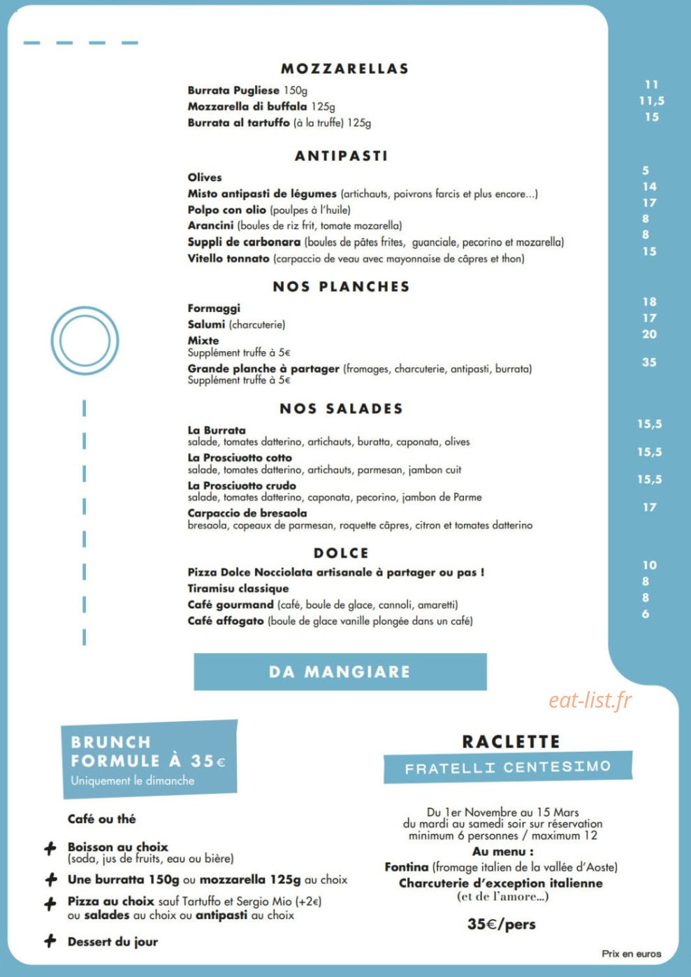 Poli Pizza — carte page 3